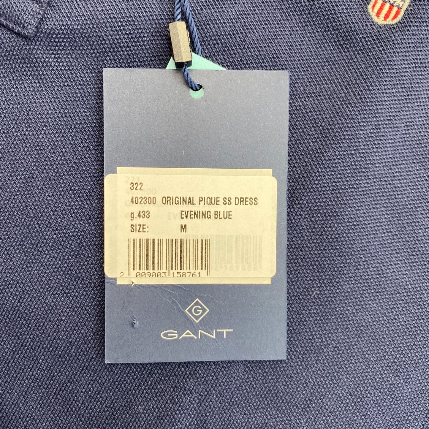 GANT Navy Blue Original Pique Polo Shirt Dress Size M