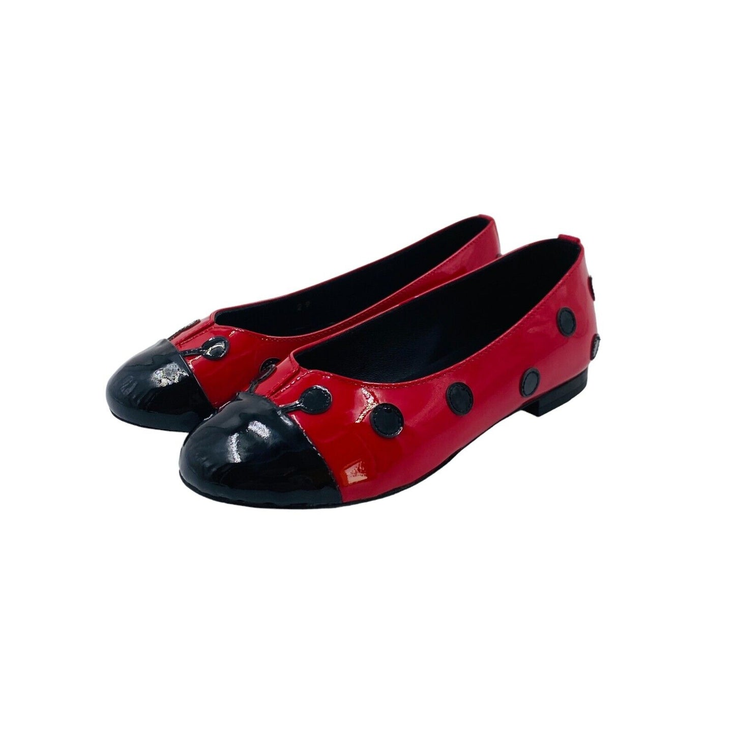 DOLCE&GABBANA Red Ballerina Flat Shoes Size EU 29 UK 10.5 US 11.5