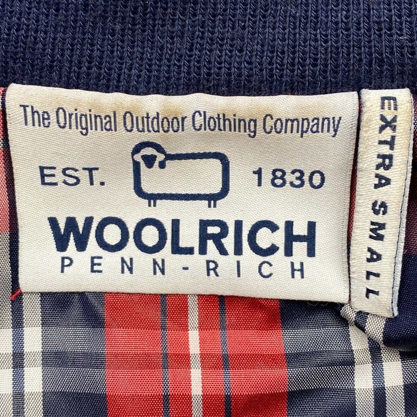 WOOLRICH Check Red Jacket Size XS