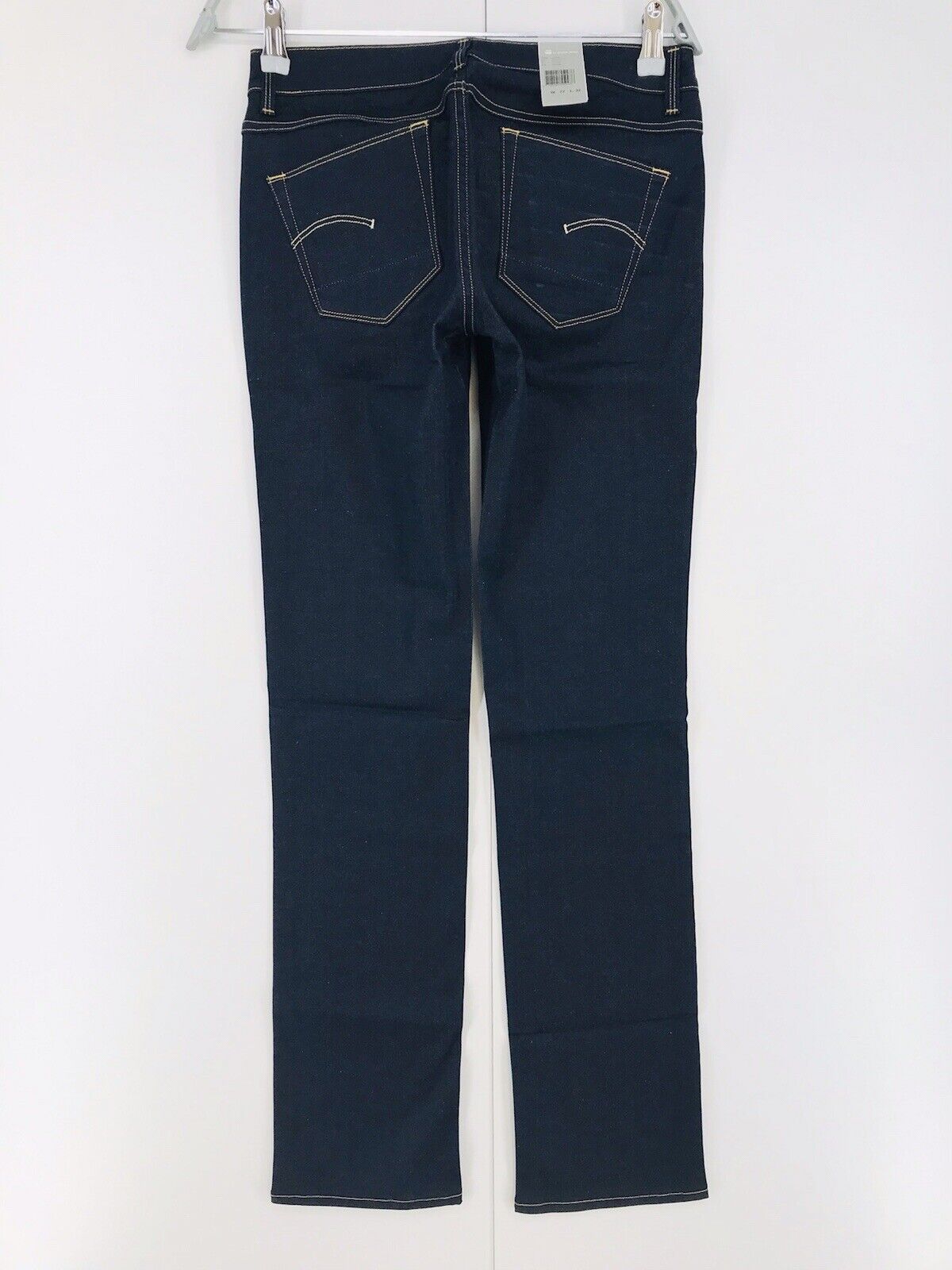 G-STAR RAW 3301 Women Dark Blue Regular Straight Fit Jeans W27 L32