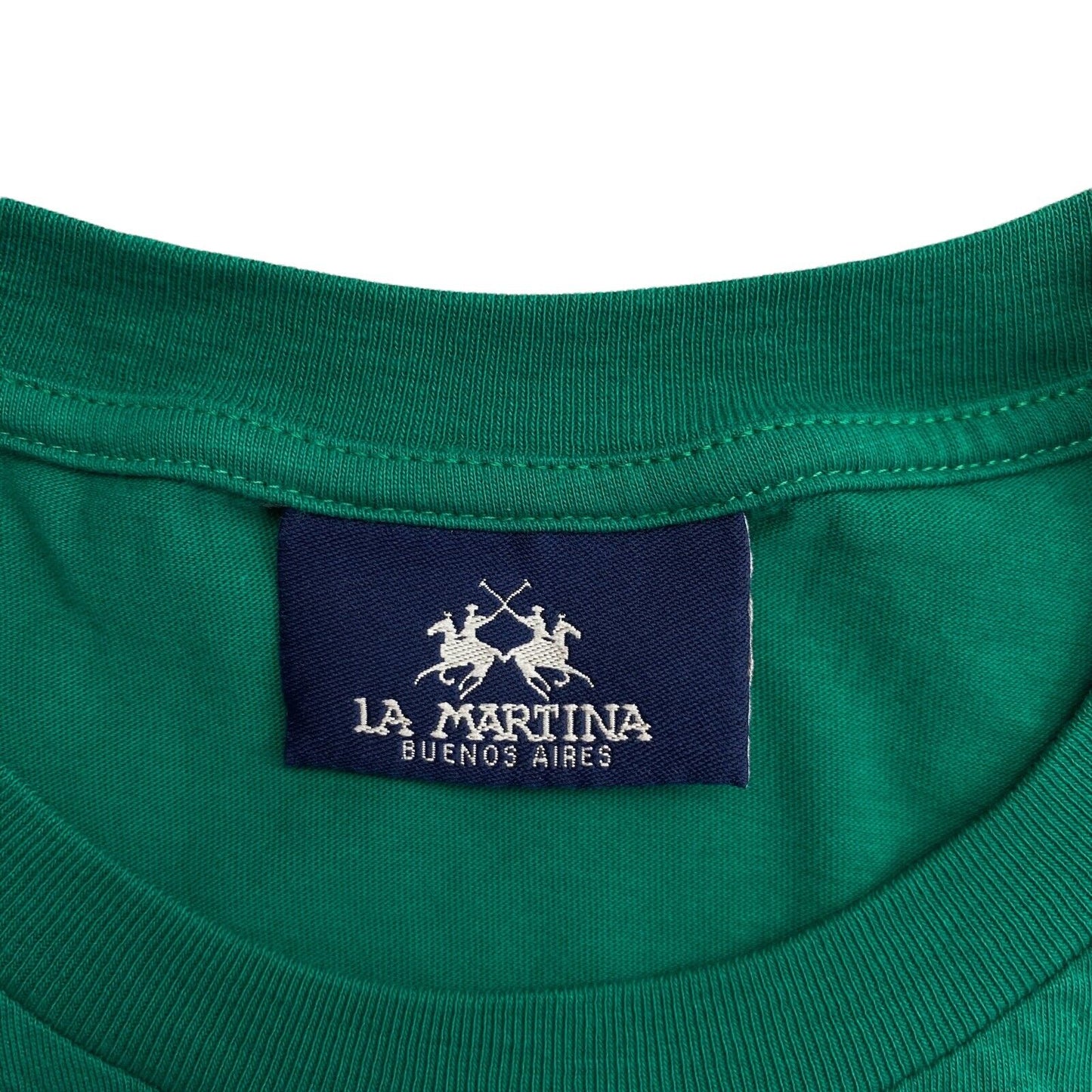 LA MARTINA Dark Green Jersey Crew Neck T-Shirt Size M