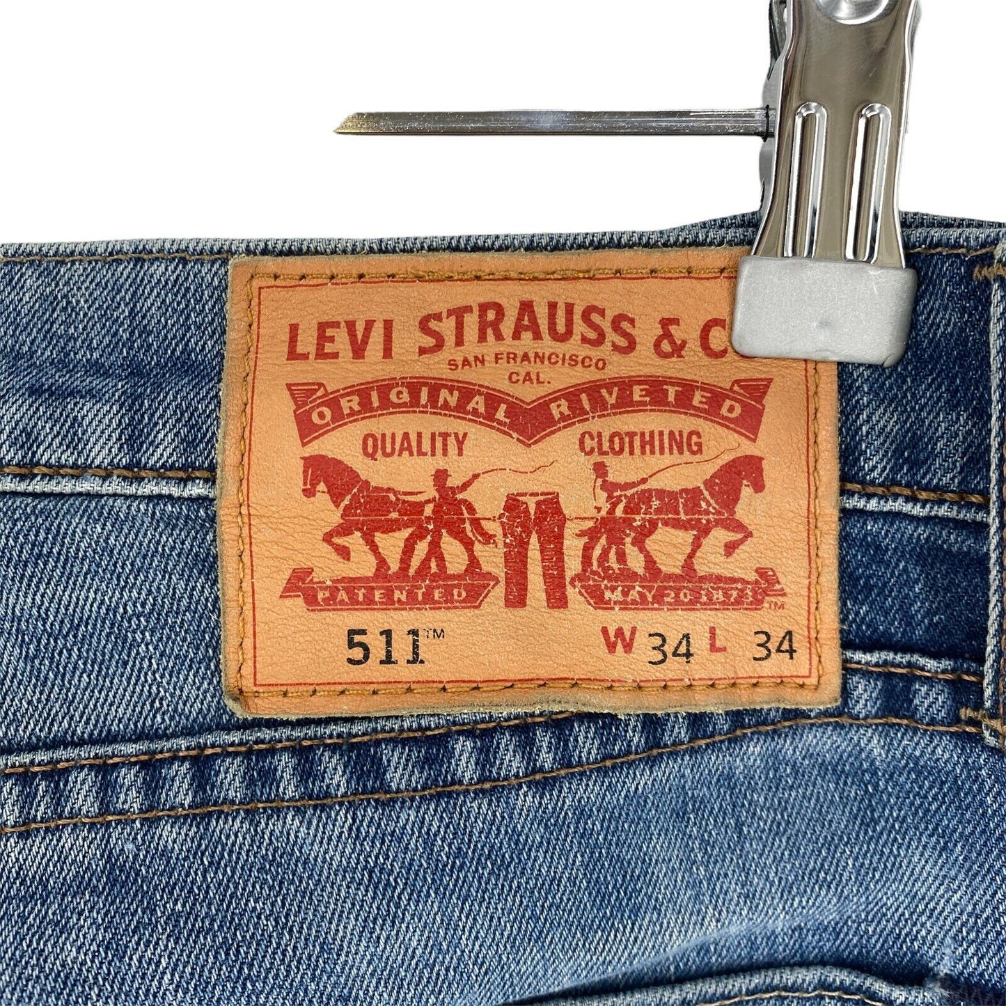 Levis 511 Slim Fit Jeans, Blau, W34 L34