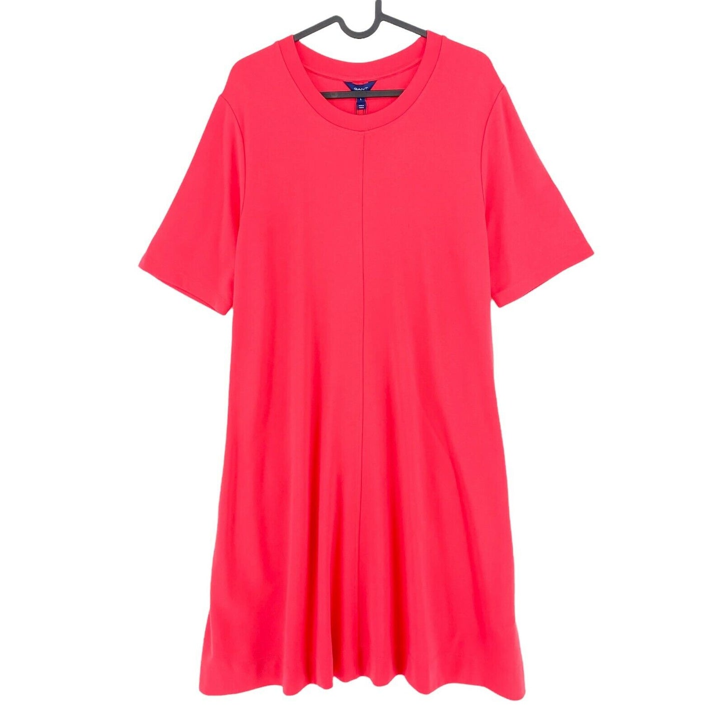 GANT Red A Line Jersey Crew Neck Dress Size M