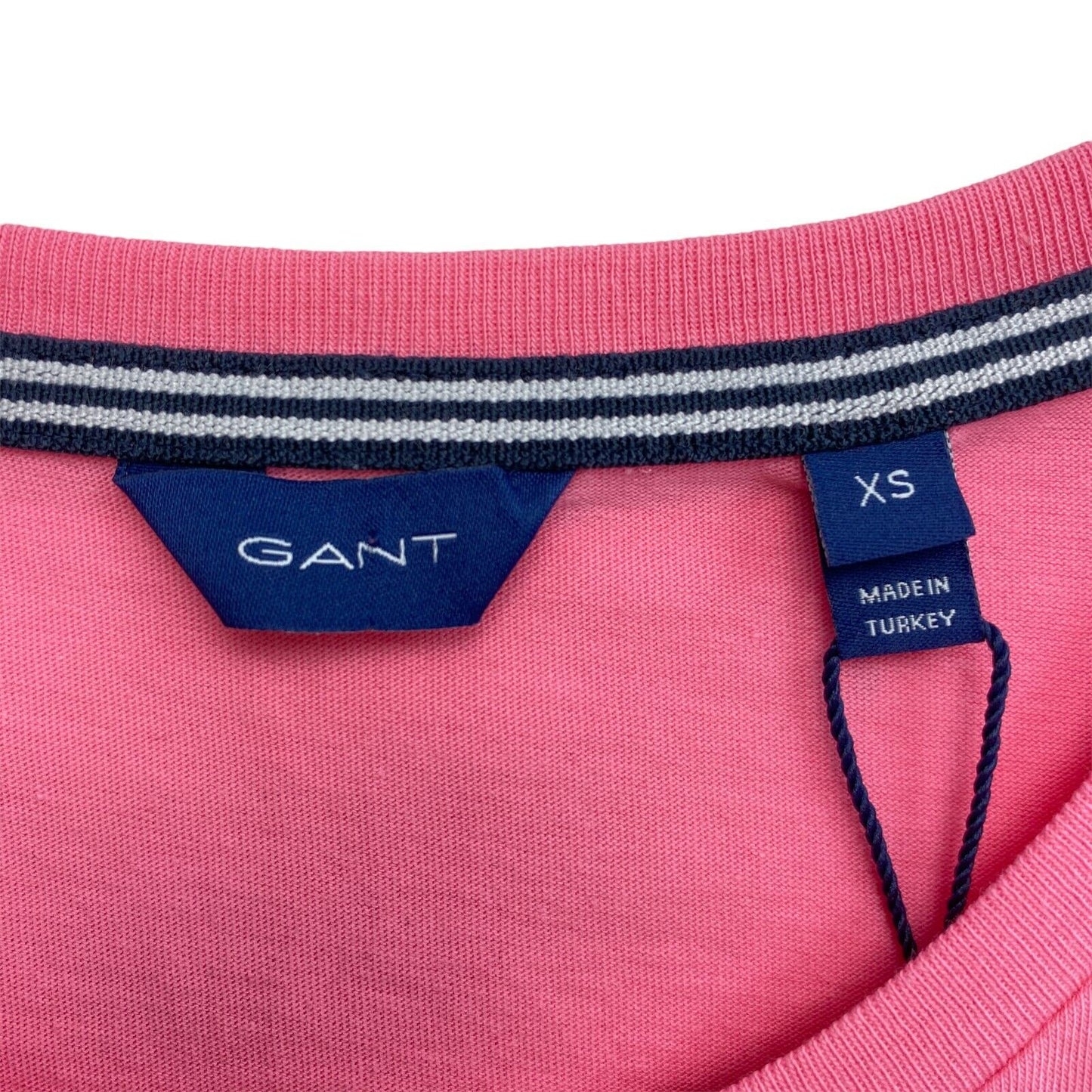 GANT Pink Logo Crew Neck T Shirt Size XS