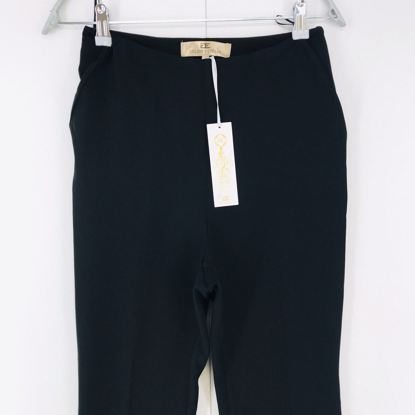 GOLDIE ESTELLE JILL Women Black Regular Bootcut Fit Trousers XS