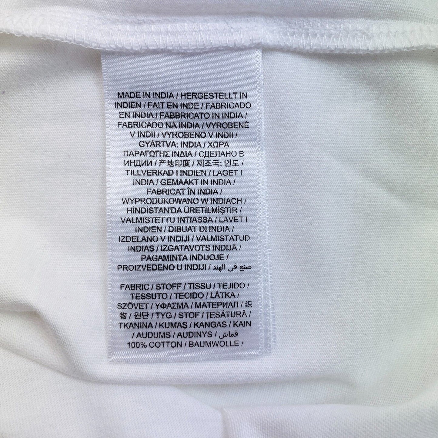 GANT Men White Archive Shield Crew Neck Short Sleeves T Shirt Size L