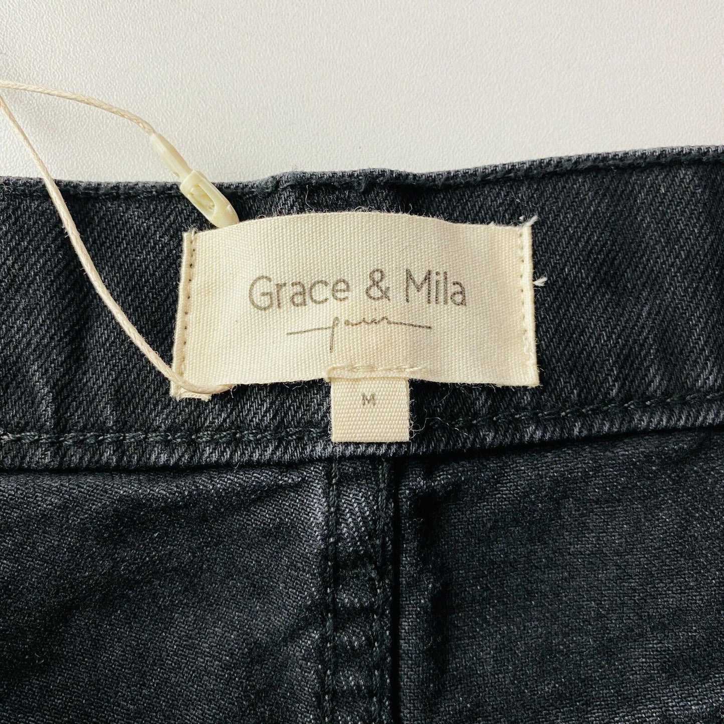 Grace & Mila Women Black Relaxed Tapered Fit Jeans Size M W29