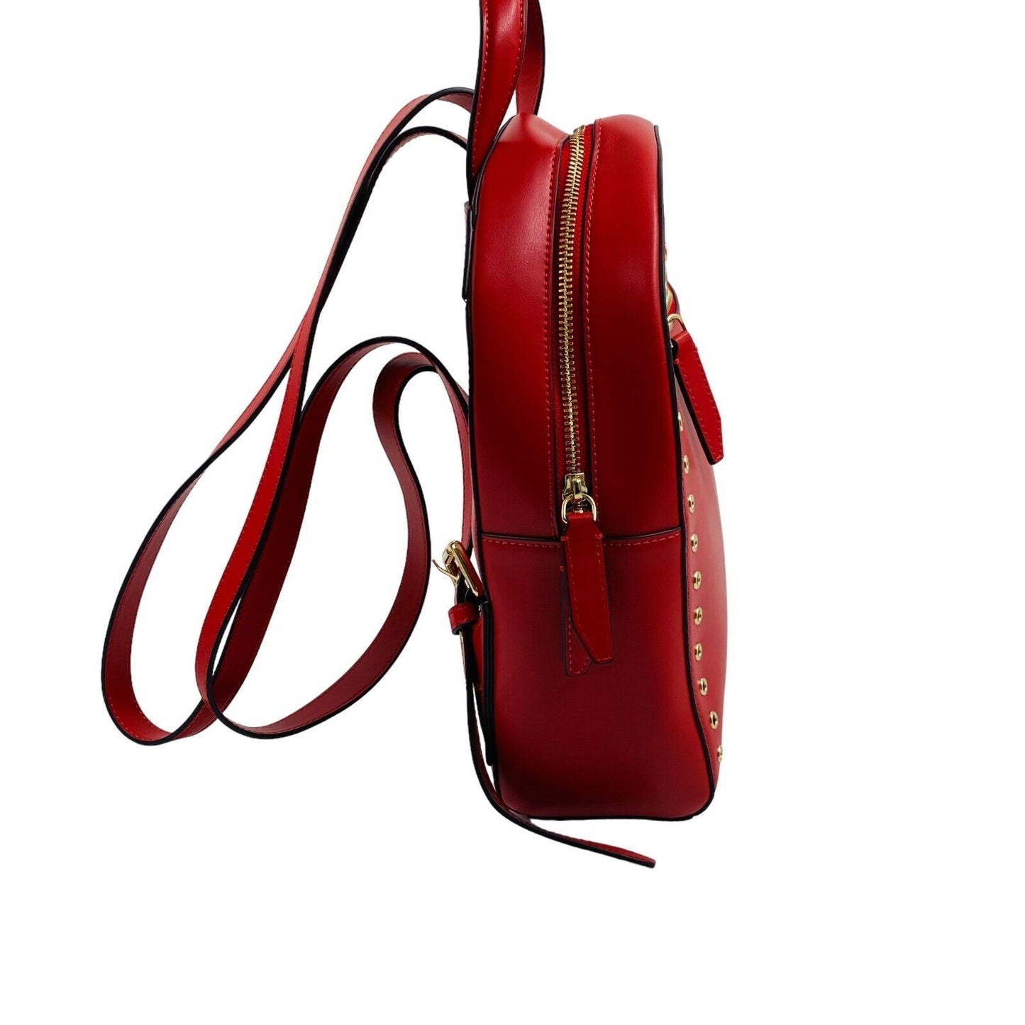 La Martina Red 100% Leather Ladies Backpack Rucksac Bag