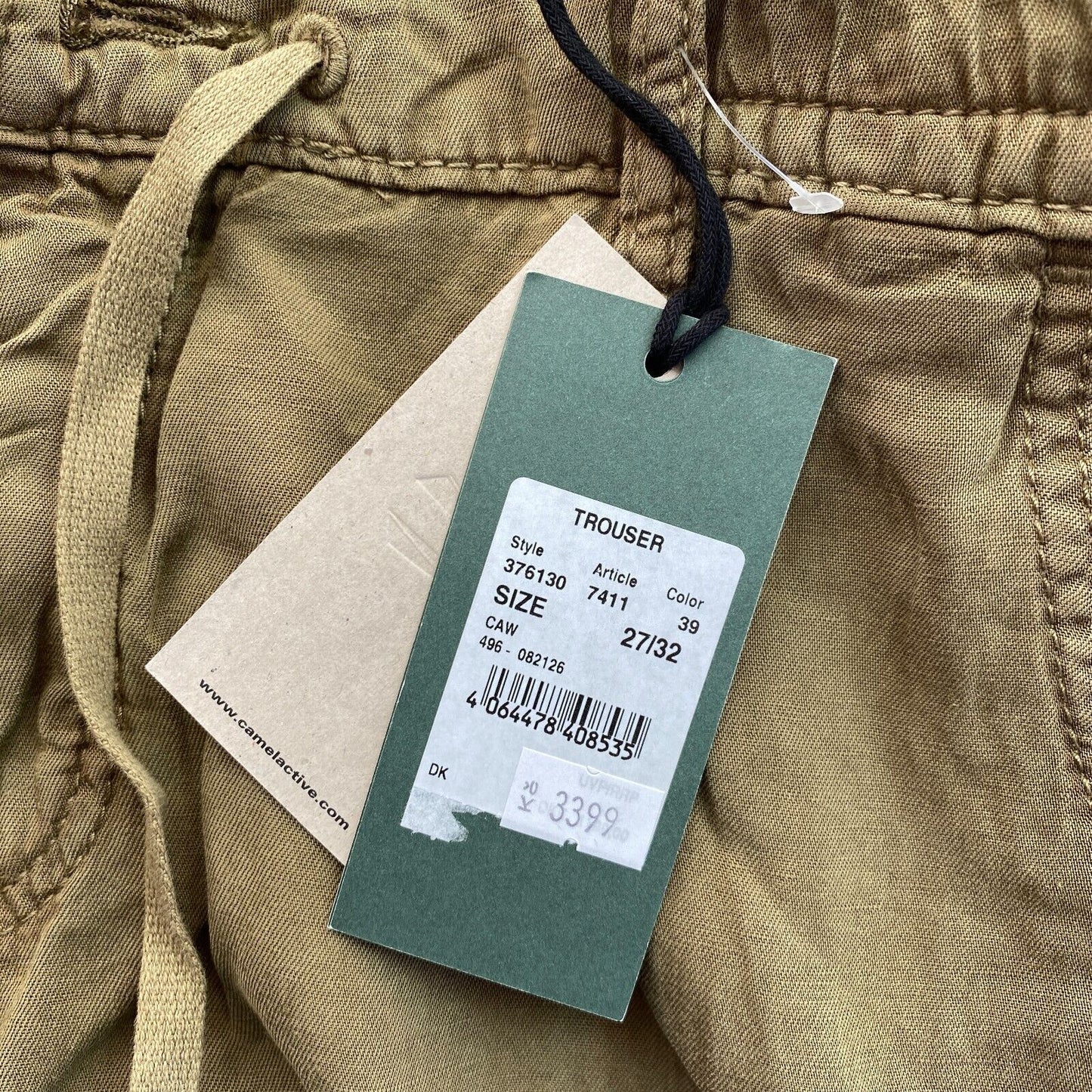 CAMEL ACTIVE Green Loose Fit Cargo Pants Trousers Size W27 L32