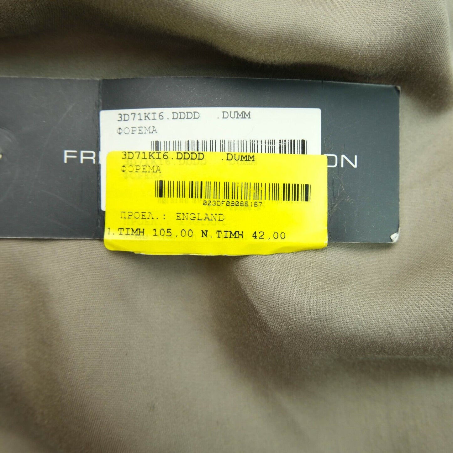 Prix ​​conseillé 105 € FRENCH CONNECTION Robe gris clair à une épaule Taille 10 - S