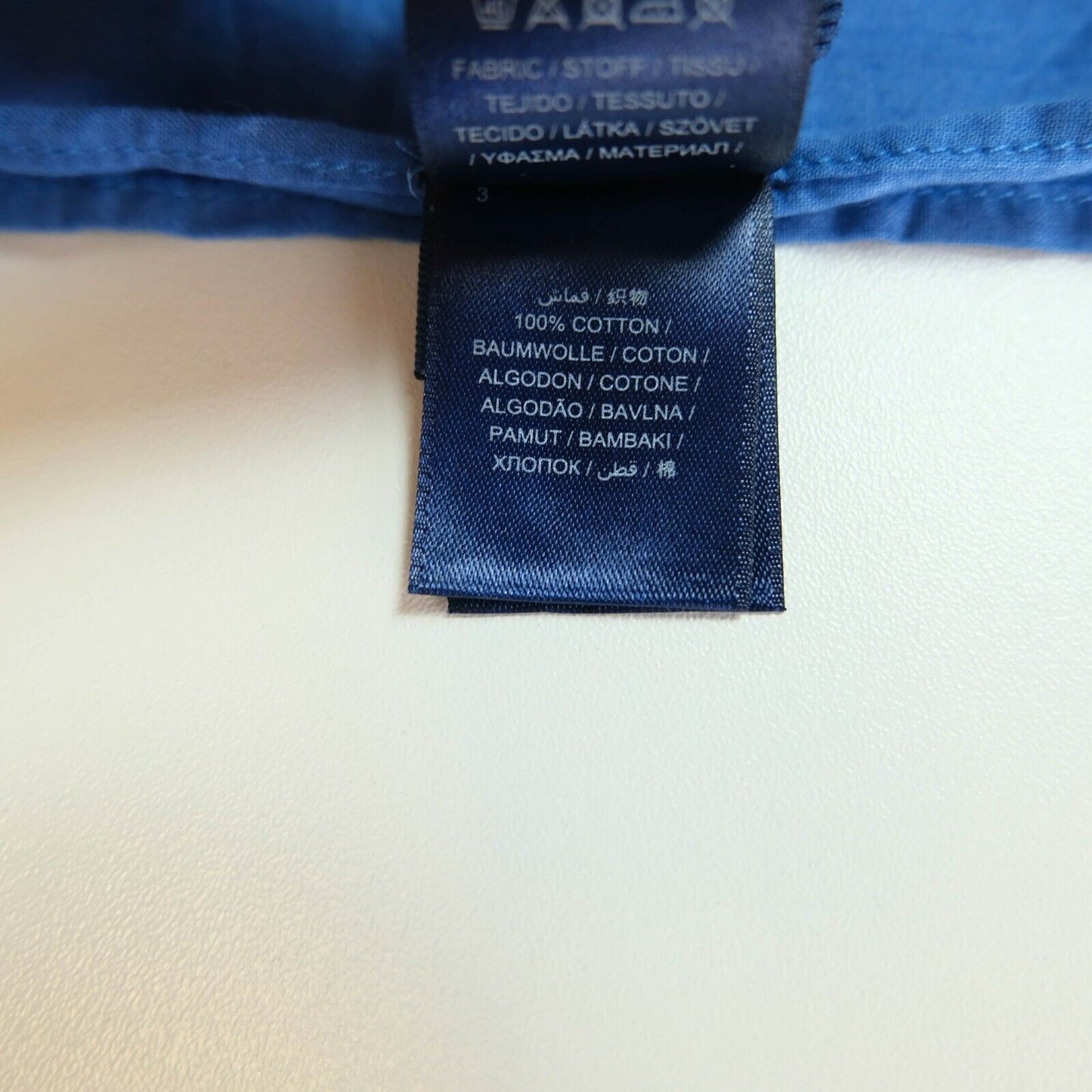 GANT Blue Big 100% Cotton Sarong Scarf Shawl