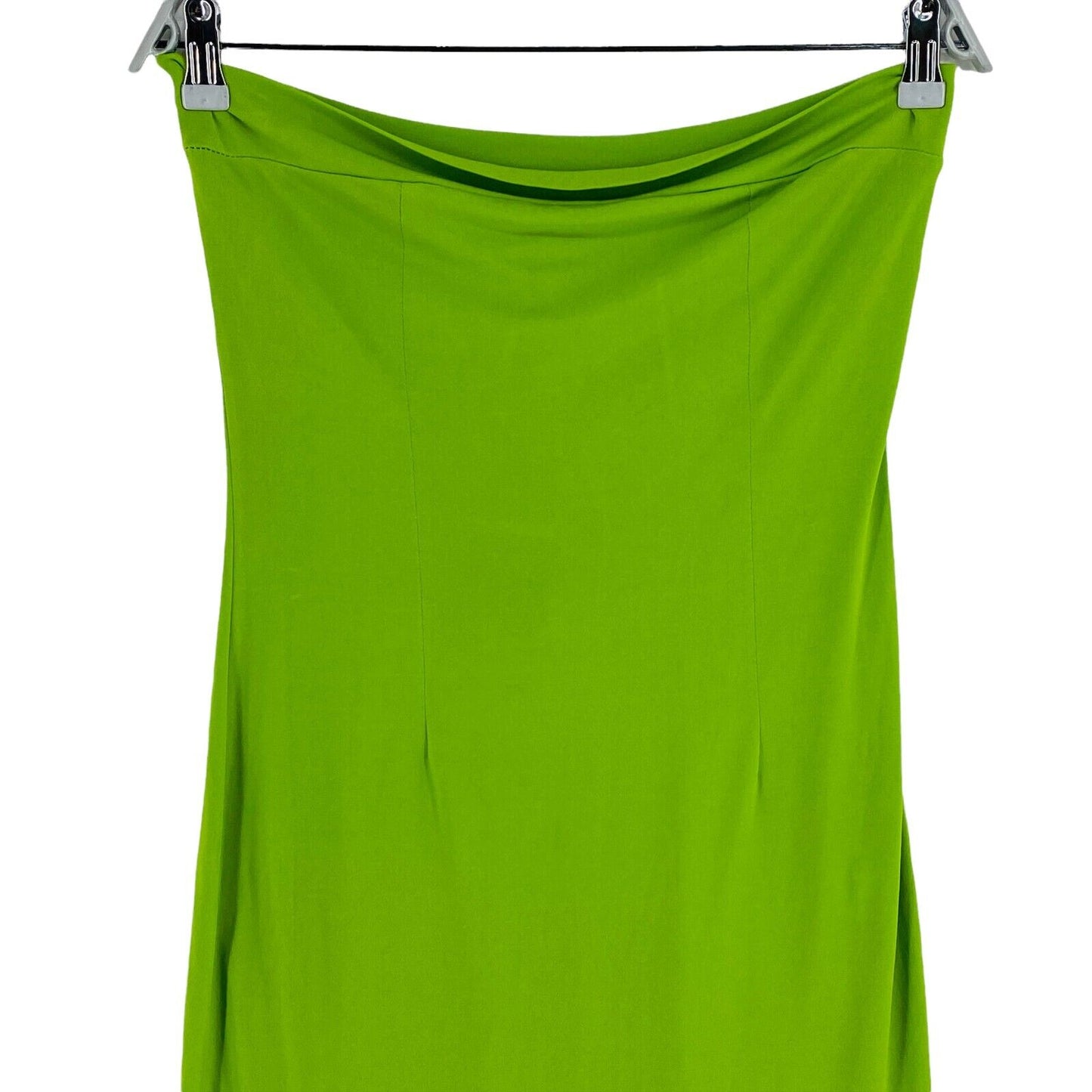 Laura Conti Green Sleeveless Off The Shoulder High Low Shift Dress Size S