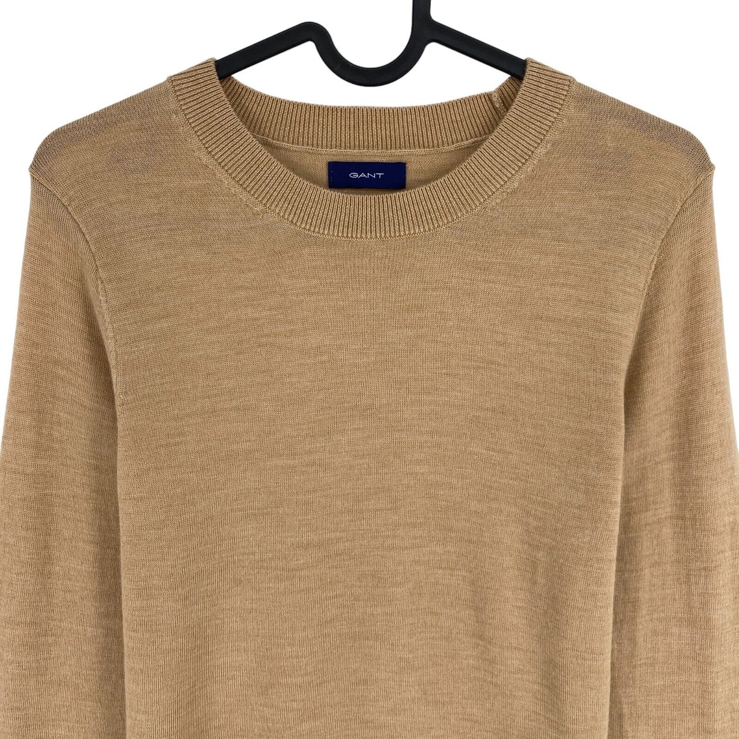 GANT Brown Wool Crew Neck Long Sleeves Sweater Jumper Size S