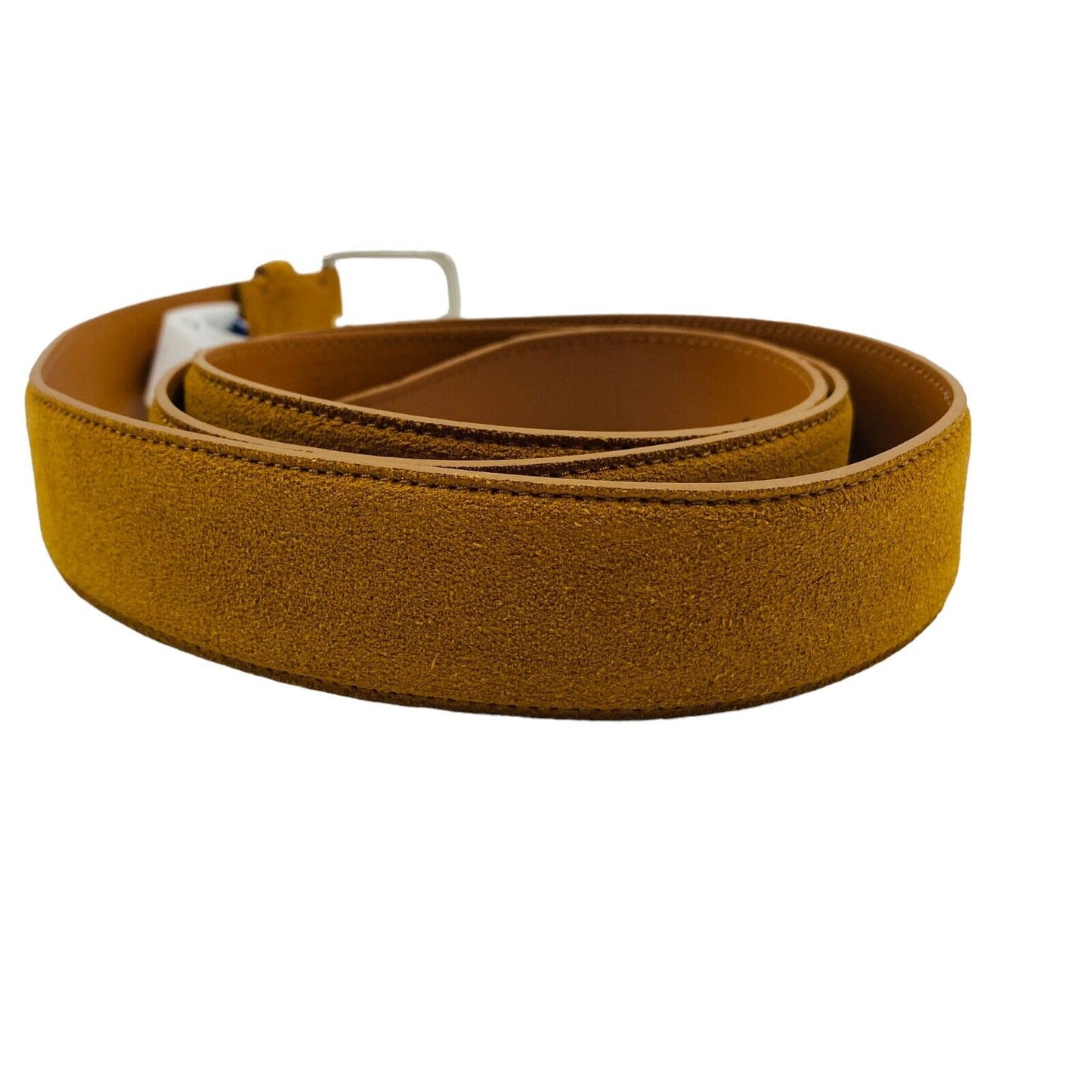 GANT Mens Brown Classic Suede Leather Belt Size 110 cm 43 Inches