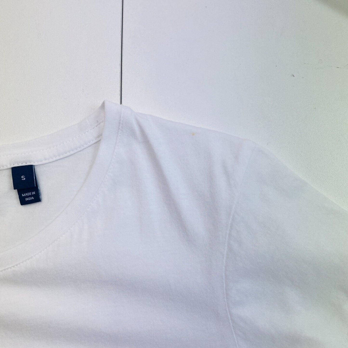 GANT Women White Logo Crew Neck Short Sleeves T Shirt Size S