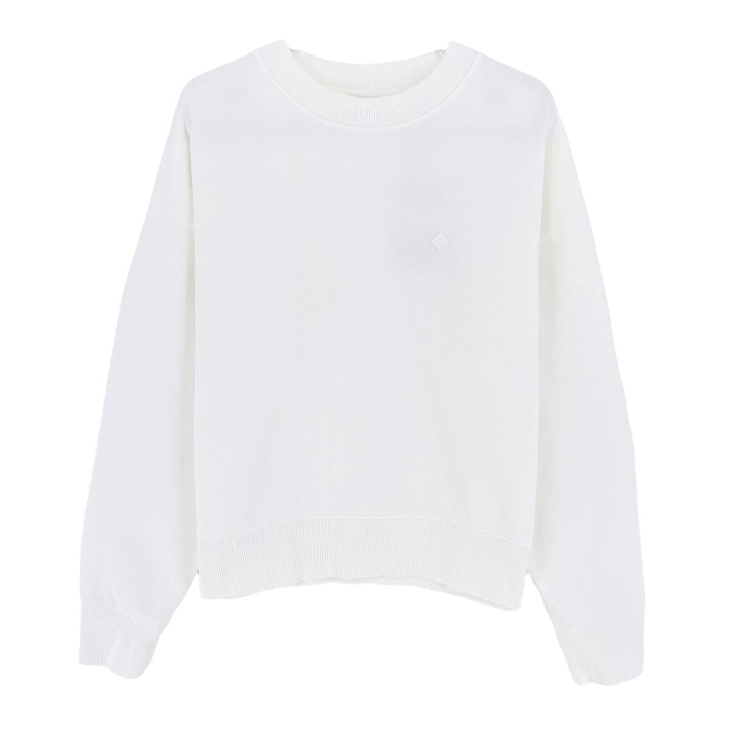 GANT White Icon G Essential Crew Neck Sweater Jumper Size M