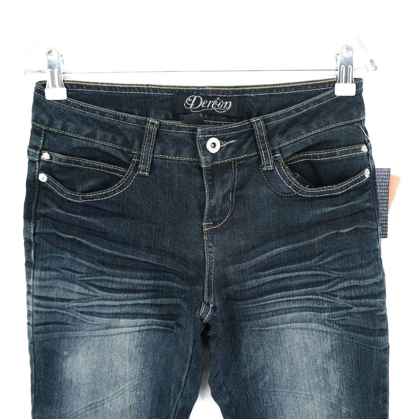 UVP €108 DEREON Dunkelblaue Skinny Fit Jeans Gr. 5/6 W28