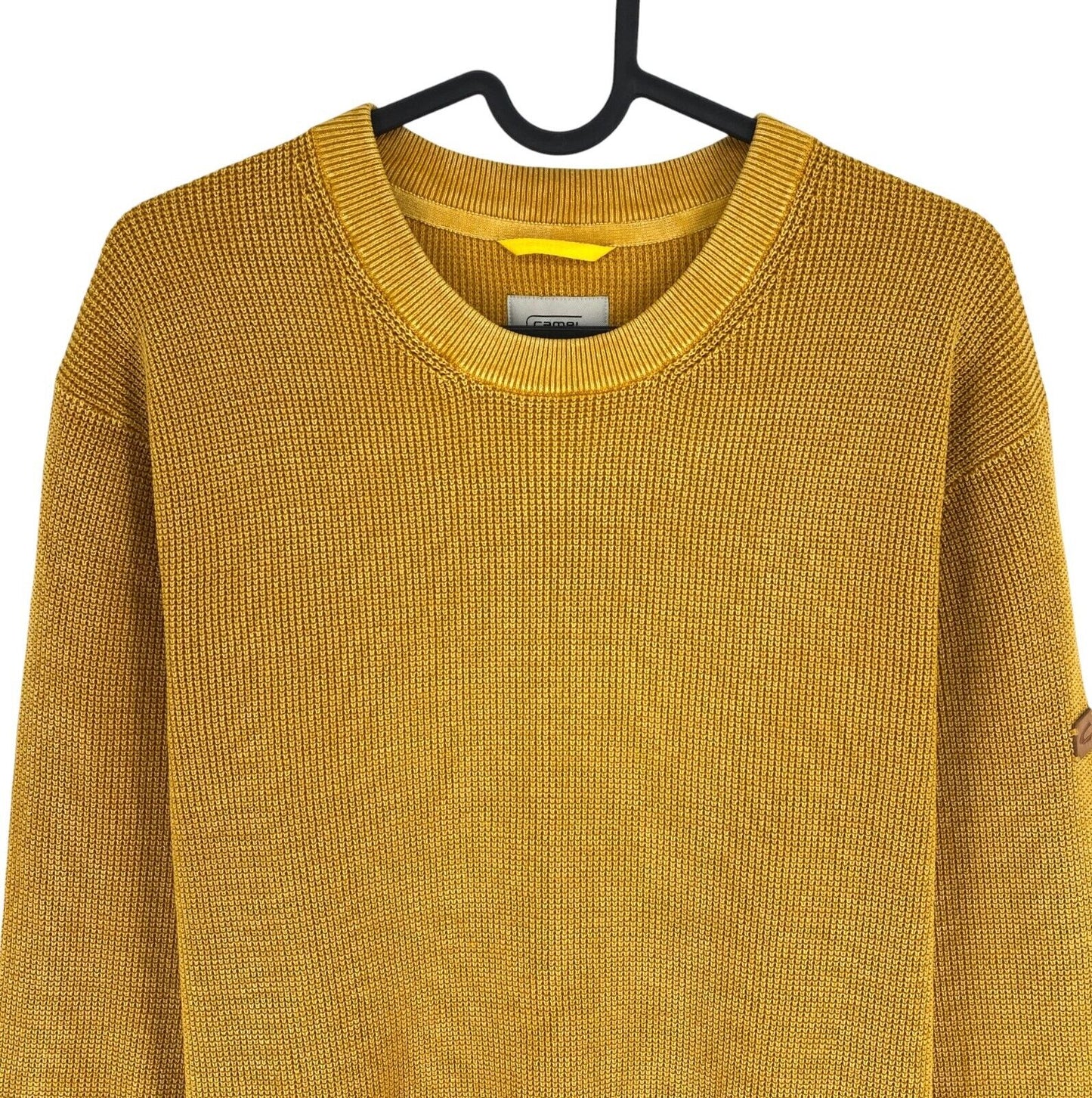 Camel Active Men Yellow Crew Neck Sweater Jumper Size XL