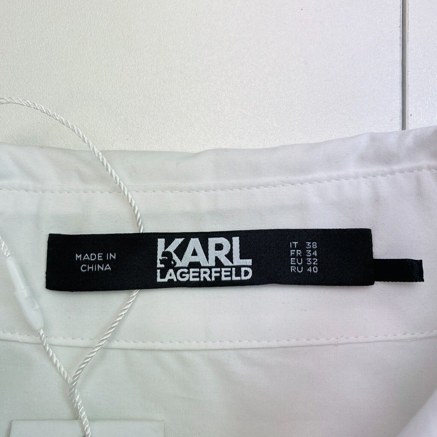 Karl Lagerfeld White Shirt Size IT 38 EU 34 UK 4 US 2 - XS