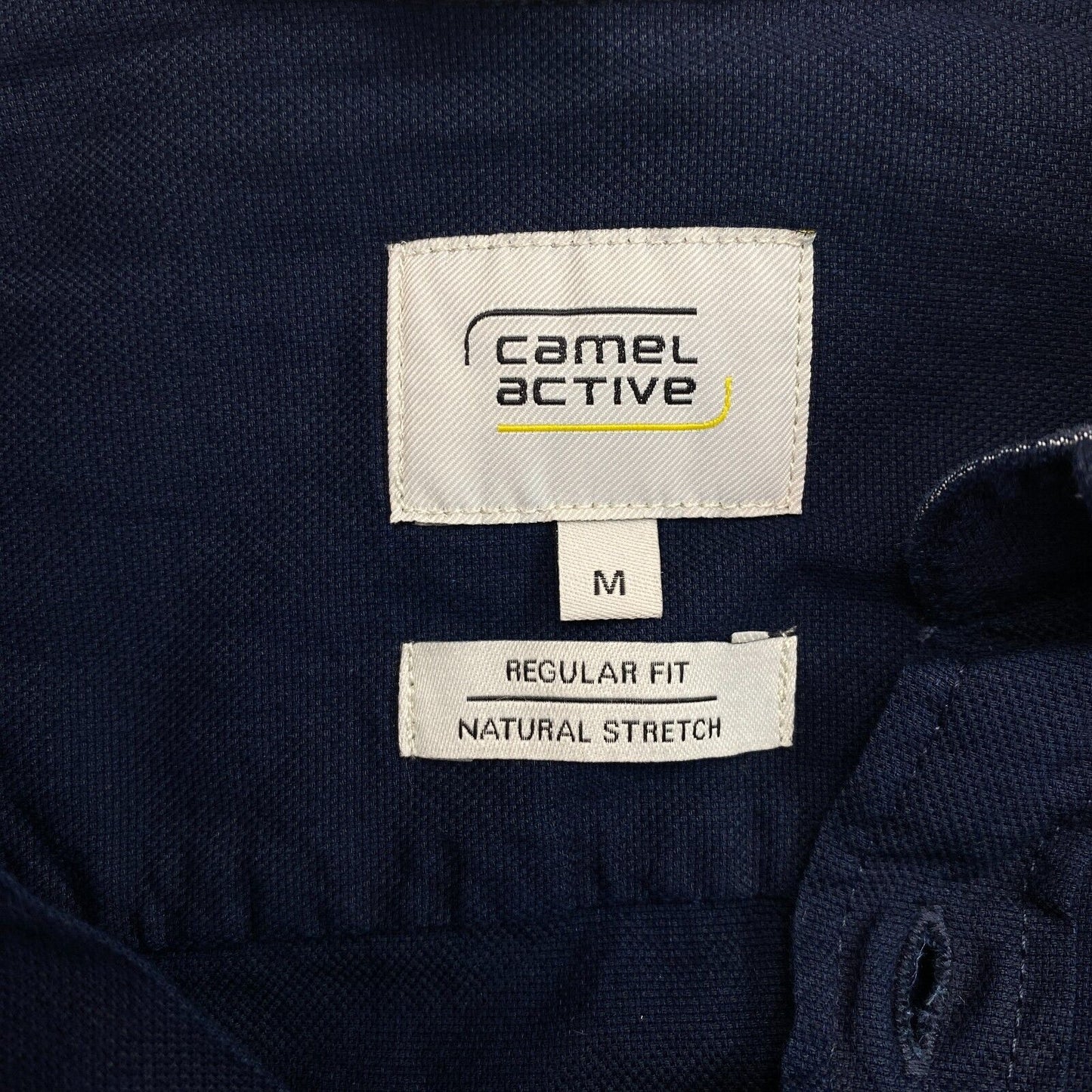 CAMEL ACTIVE Men Navy Blue Natural Stretch Regular Fit Long Sleeves Shirt Size M