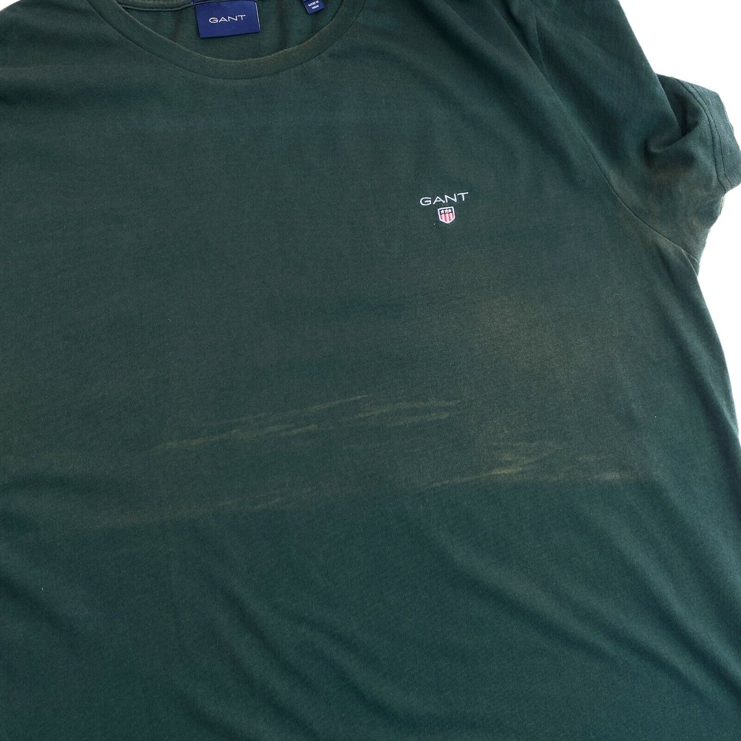 GANT Green Original Crew Neck T Shirt Size L