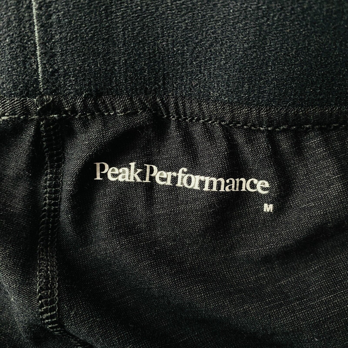 Peak Performance Mens MAGIC SHORT JOHN Black Wool Blend Base Layer Trousers M