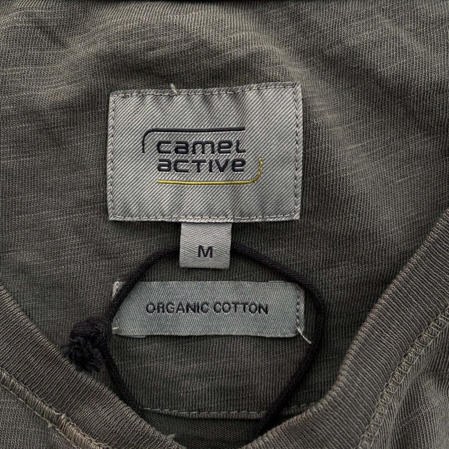 CAMEL ACTIVE T-shirt à col Henley vert grisâtre taille M