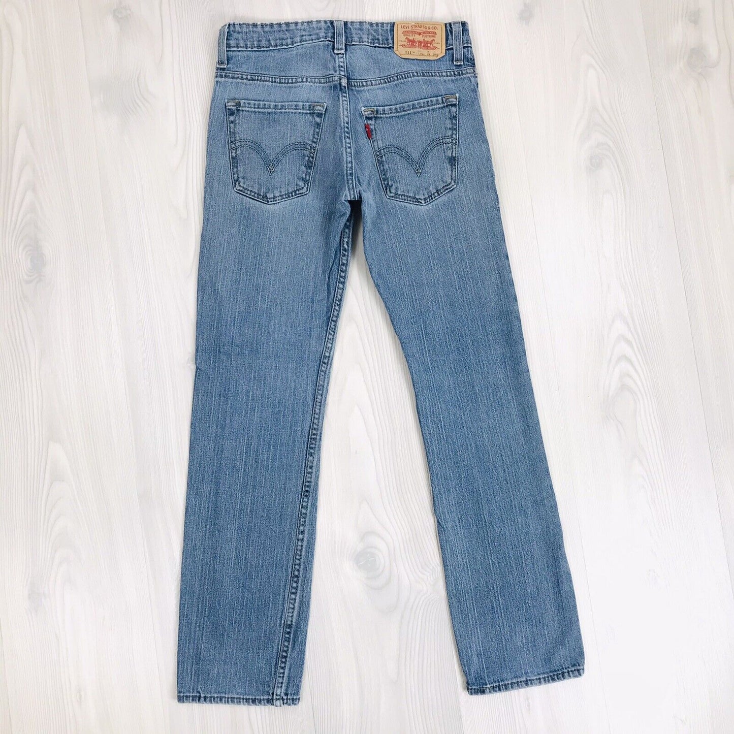 Vintage Levi's 511 Boys Blue Skinny Fit Jeans 12 Reg / W26 L26 1/2