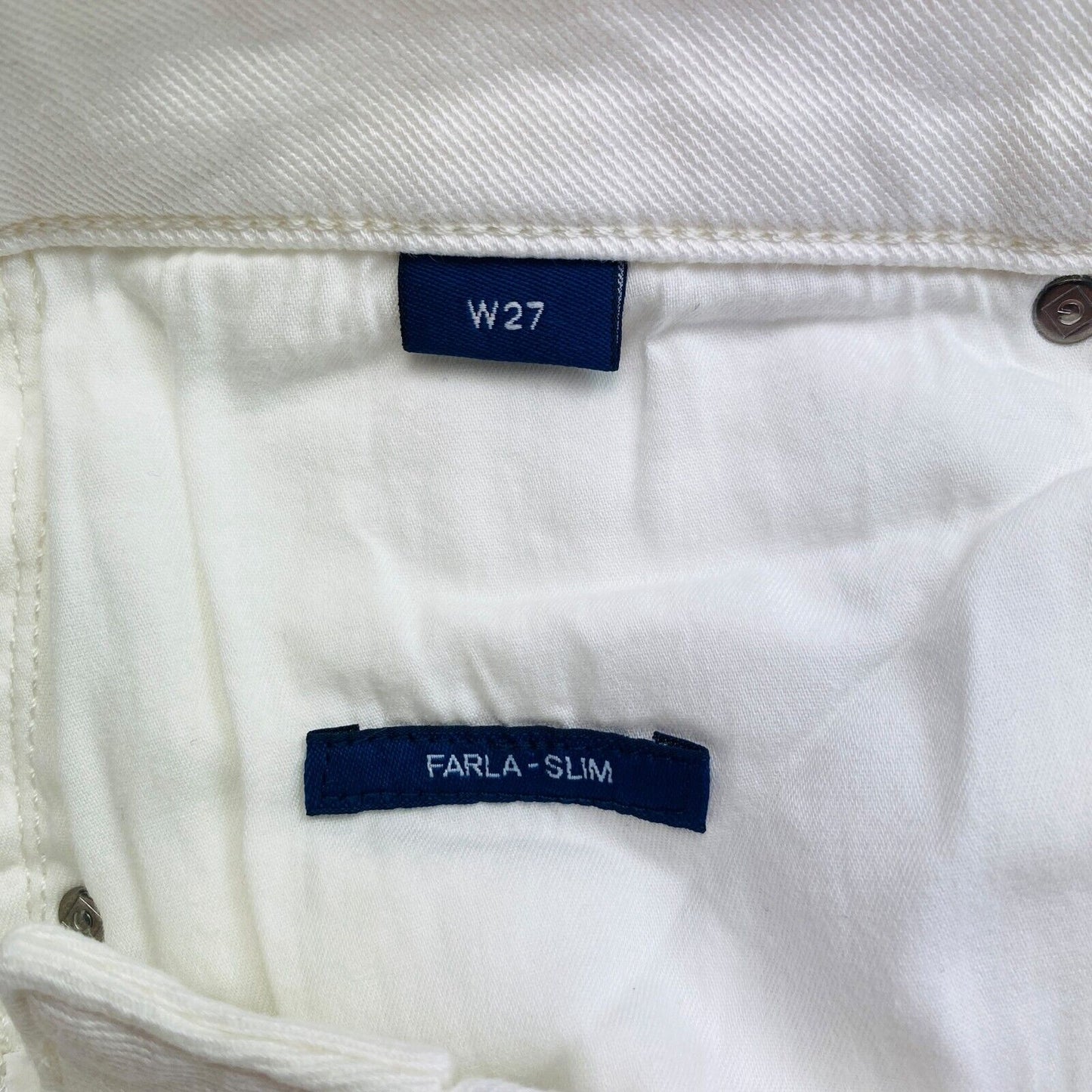 GANT White Farla Slim Cropped Jeans Size W27