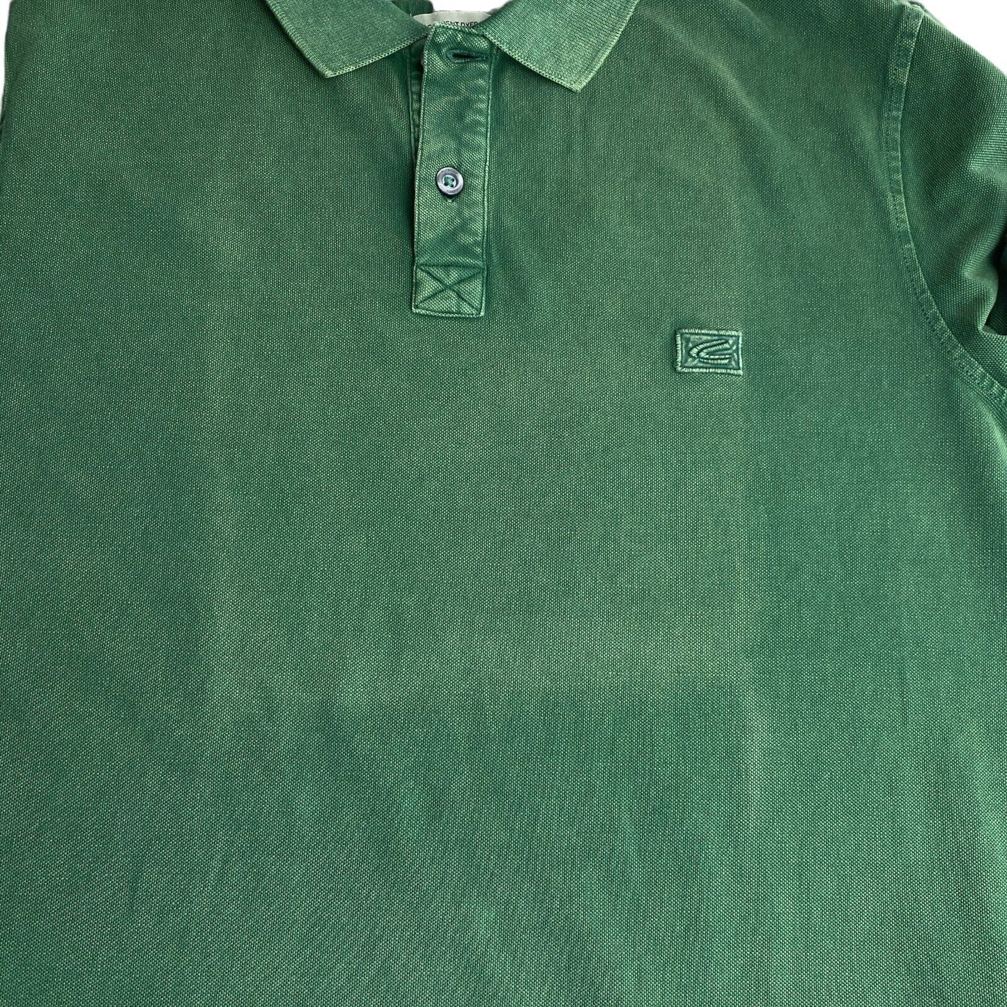 Camel Active Dark Green Logo Pique Polo Shirt Size L