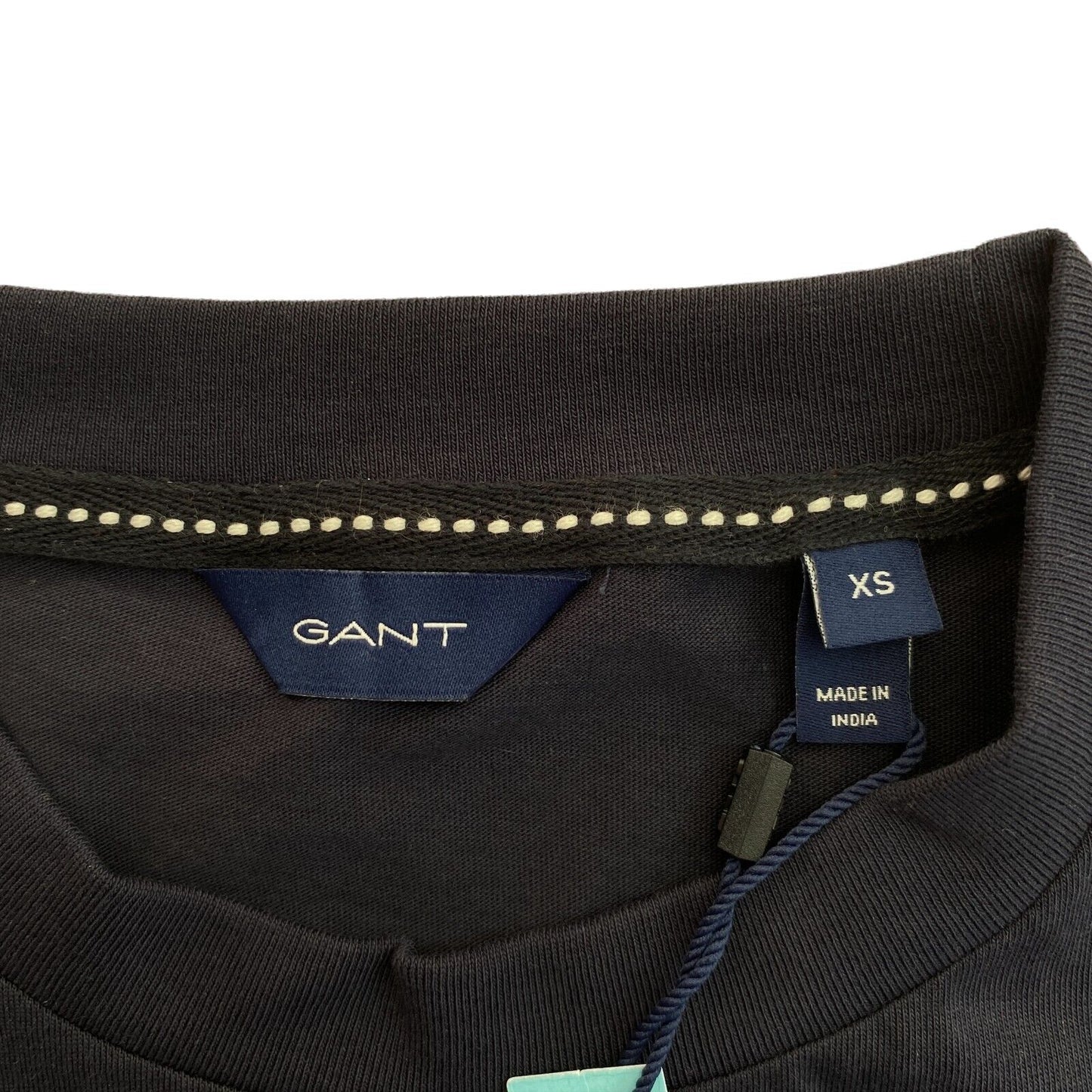 GANT Navy Blue Tag Crew Neck T Shirt Size XS