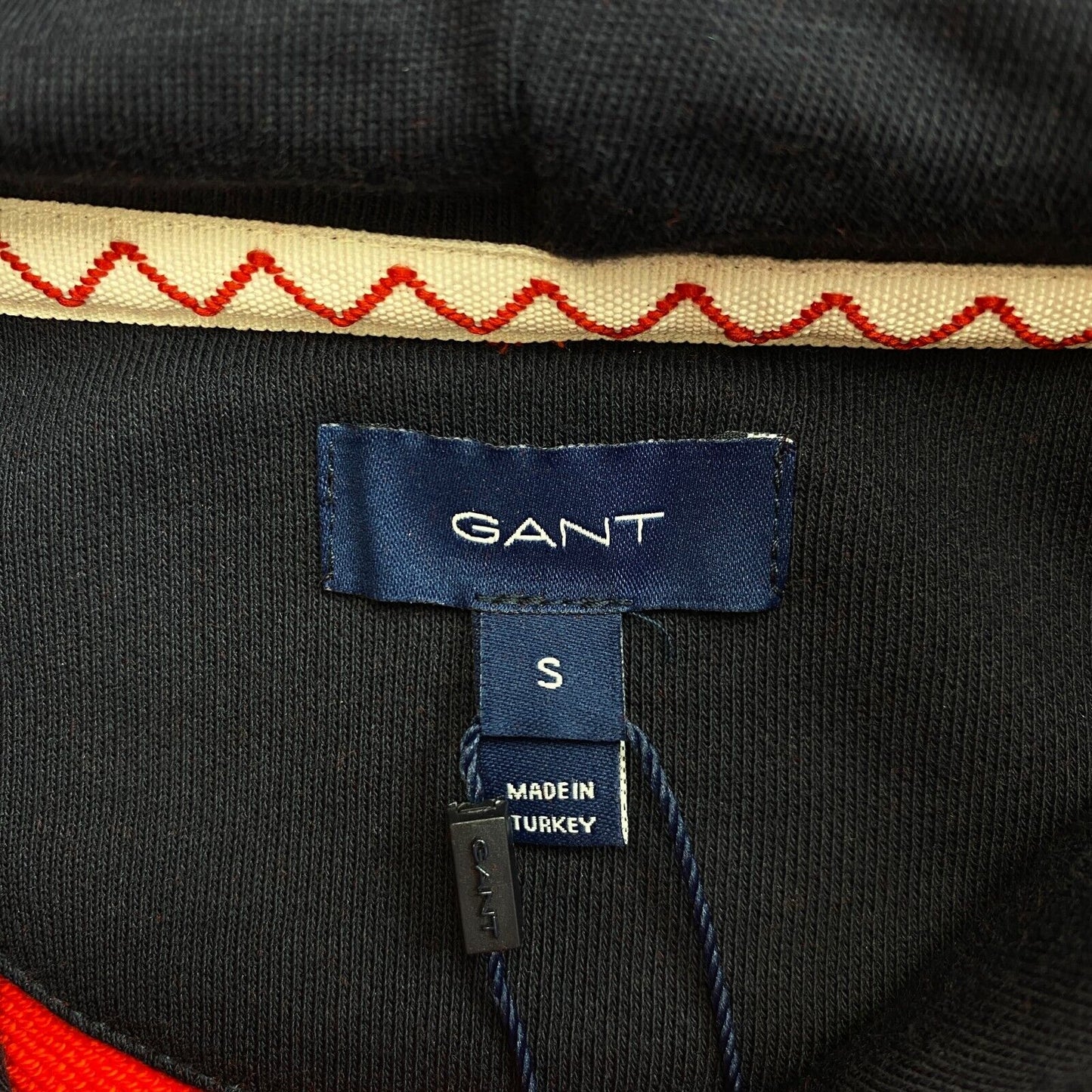 GANT Robe à capuche nautique rouge à manches longues Taille S