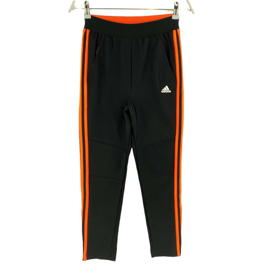 Adidas Climalite Boys Black Logo Sweat Pants Trousers Size 11 - 12 Years