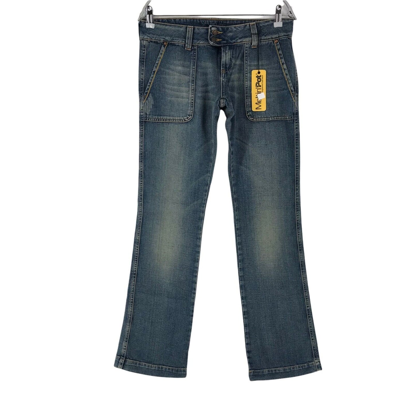 RRP € 102 Meltin' Pot NIGEL Femme Bleu Regular Bootcut Fit Jeans Taille W29