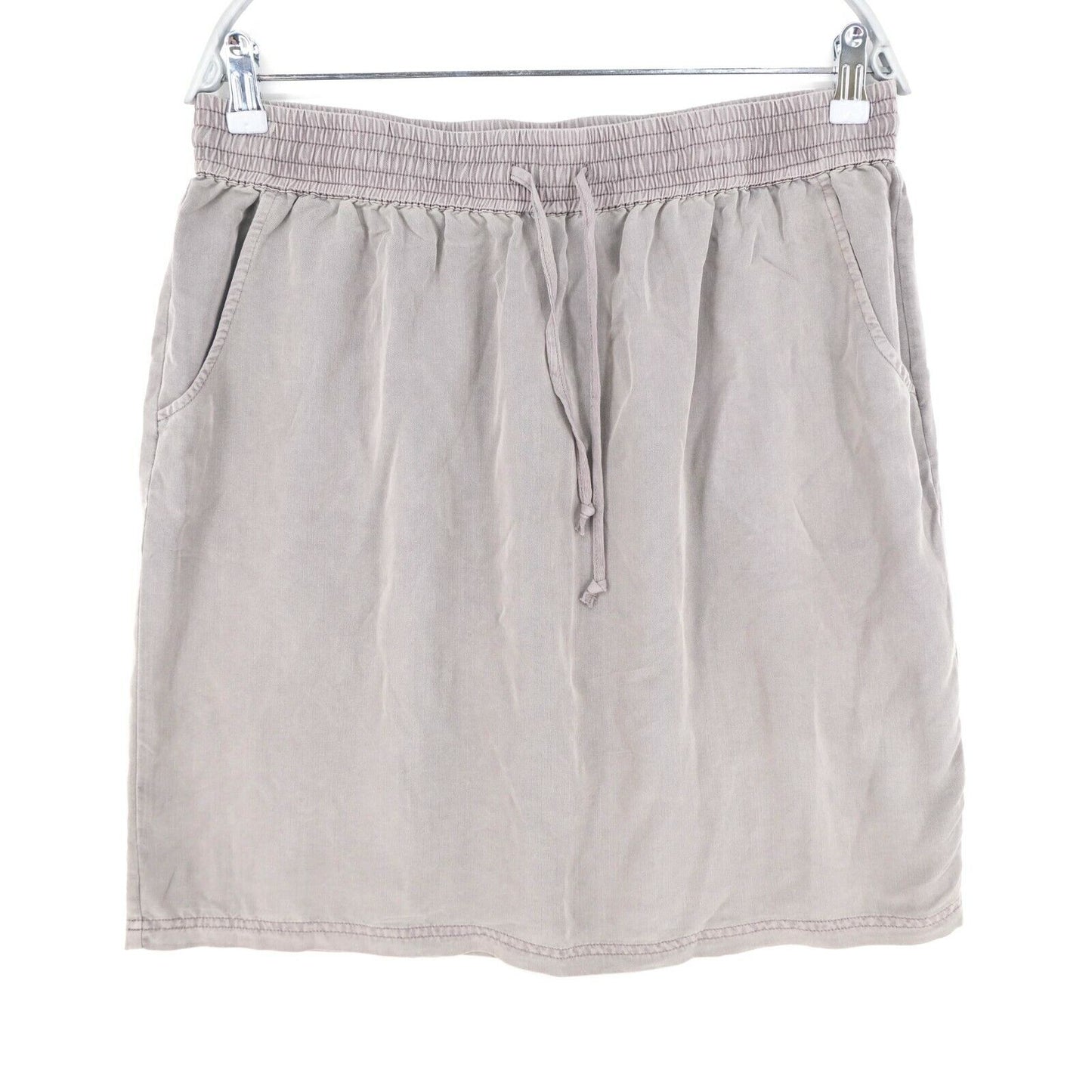 MONTEGO Light Grey Elastic Waist Skirt Size 38 42