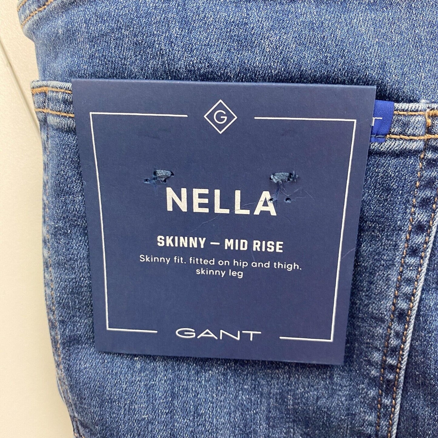 GANT NELLA Women Blue Skinny Jeans Size L