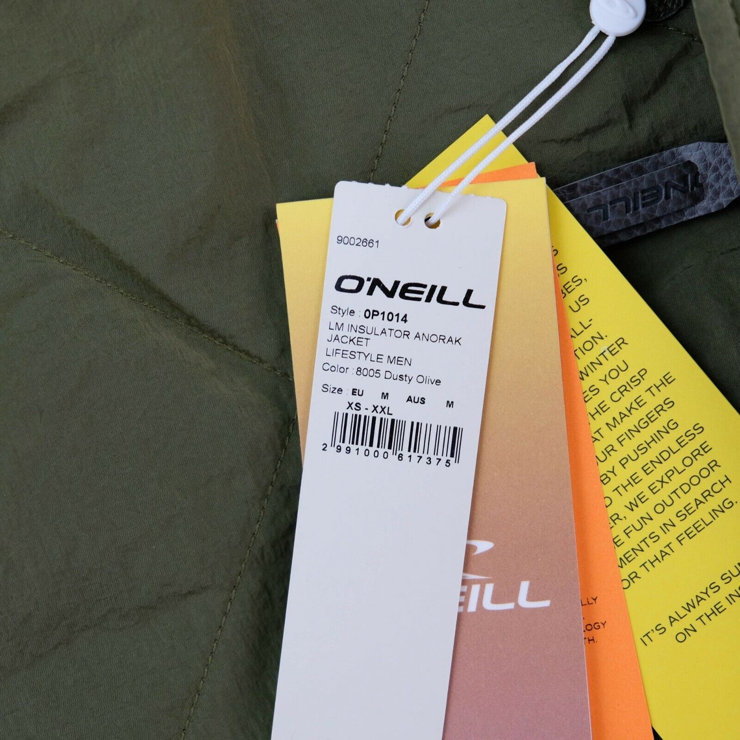 O'NEILL LM Insulator Anorak Padded Olive Green Jacket Size M