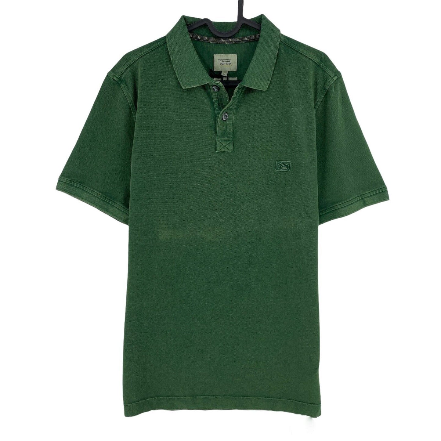 Camel Active Dark Green Logo Pique Polo Shirt Size M