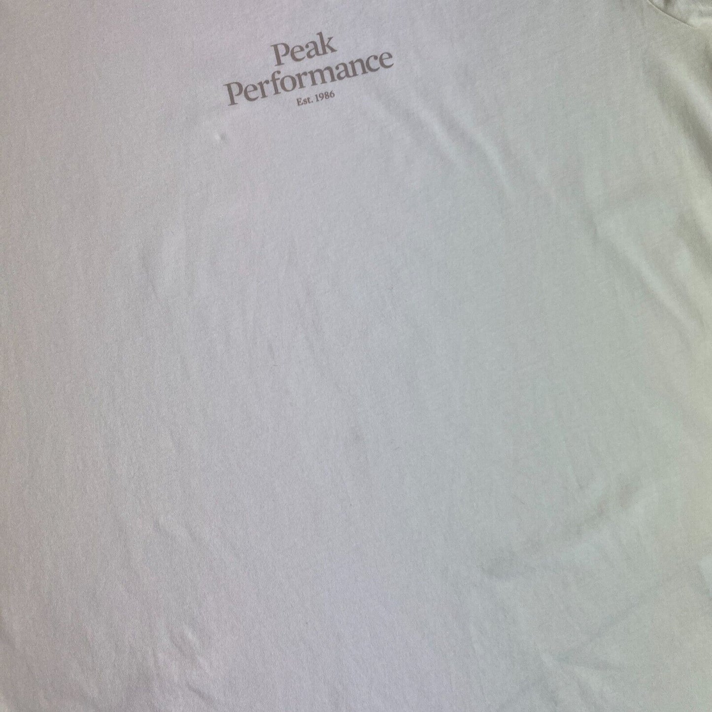 Peak Performance White Original Light Crew Neck T Shirt Size XS