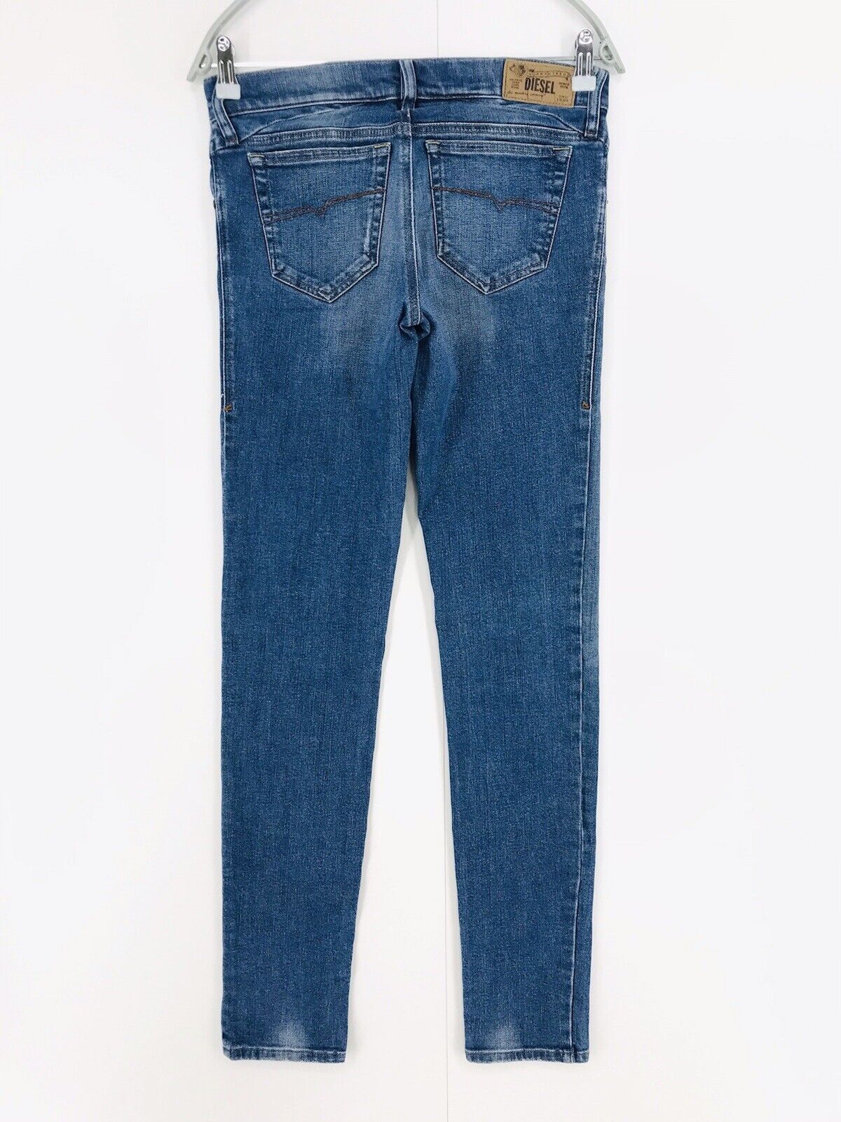 Diesel GETLEGG Damen Jeans, schmale Skinny-Fit-Jeans, Blau, W27 L34