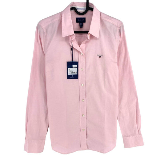 GANT Pink Stretch Oxford Shirt Size EU 38 UK 10 US 8