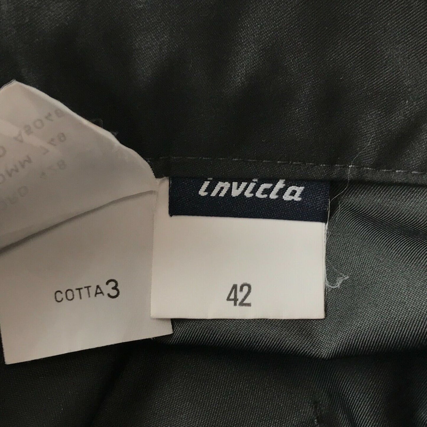 INVICTA Damen Hose, schwarz, reguläre Passform, gerade Passform, Größe EUR 42 W27