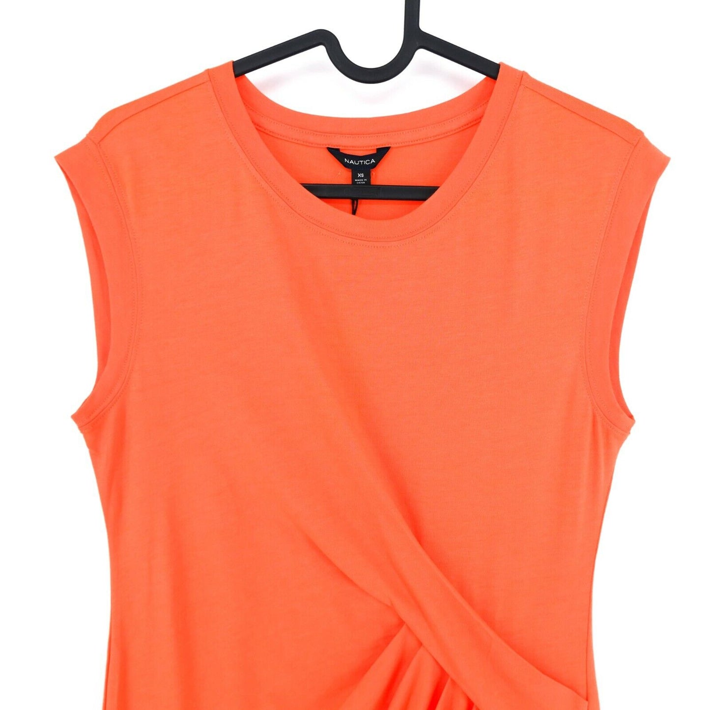 Nautica Orange Crew Neck Dress Size XS