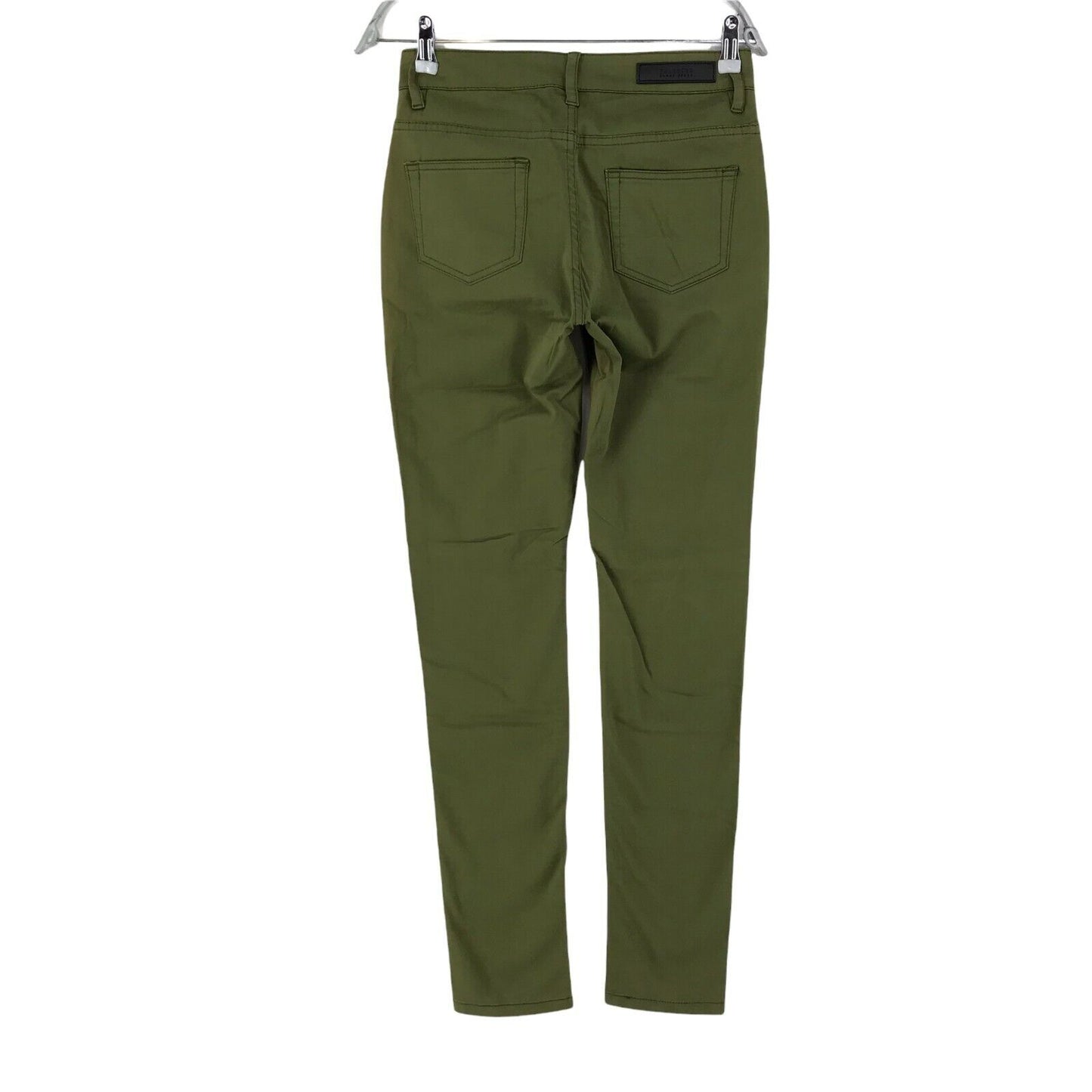 SELECTED Women Olive Green Skinny Fit Chino Trousers Size EUR 36 W28