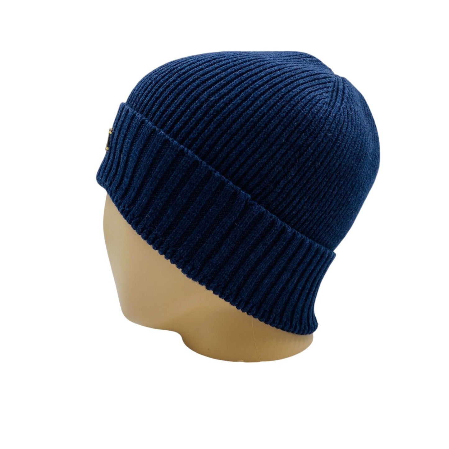 Camel Active Mens Dark Blue Cotton Cashmere Blend Beanie Winter Hat One Size