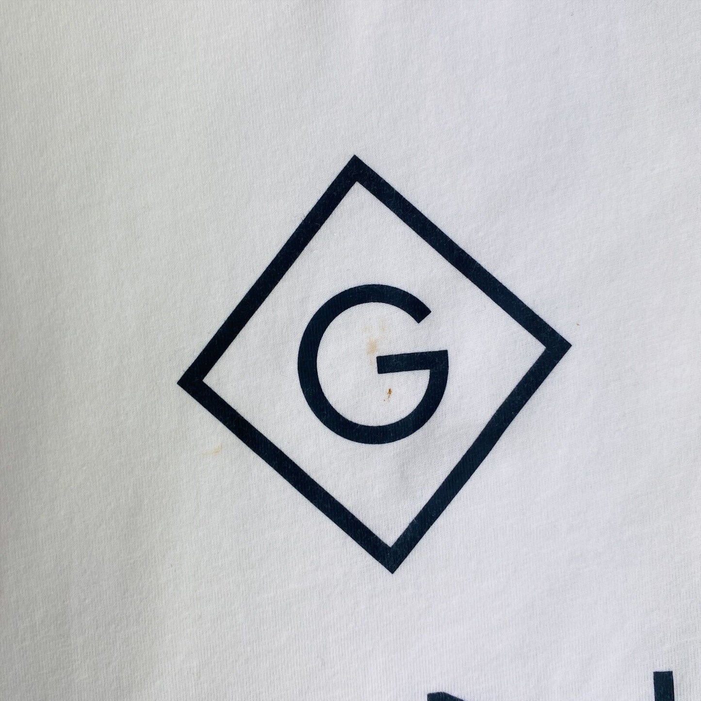 GANT Weißes Lock Up T-Shirt mit Rundhalsausschnitt, Größe M