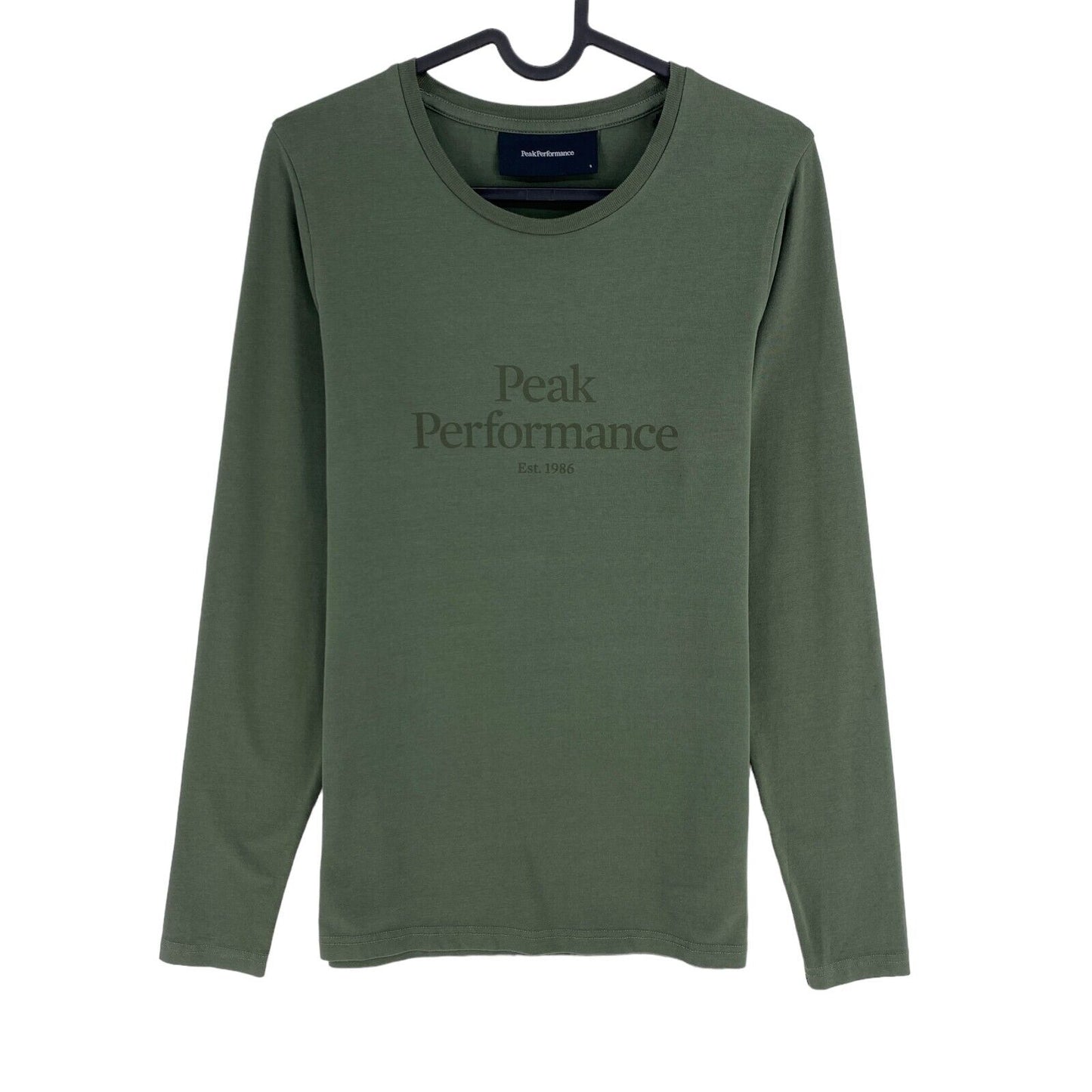 Peak Performance Green Original Long Sleeves Crew Neck T Shirt Top Size S