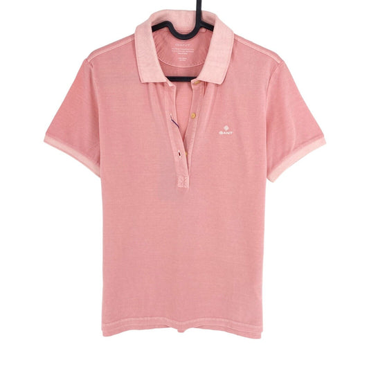 GANT Pink Sun Faded Pique Polo Shirt Size S