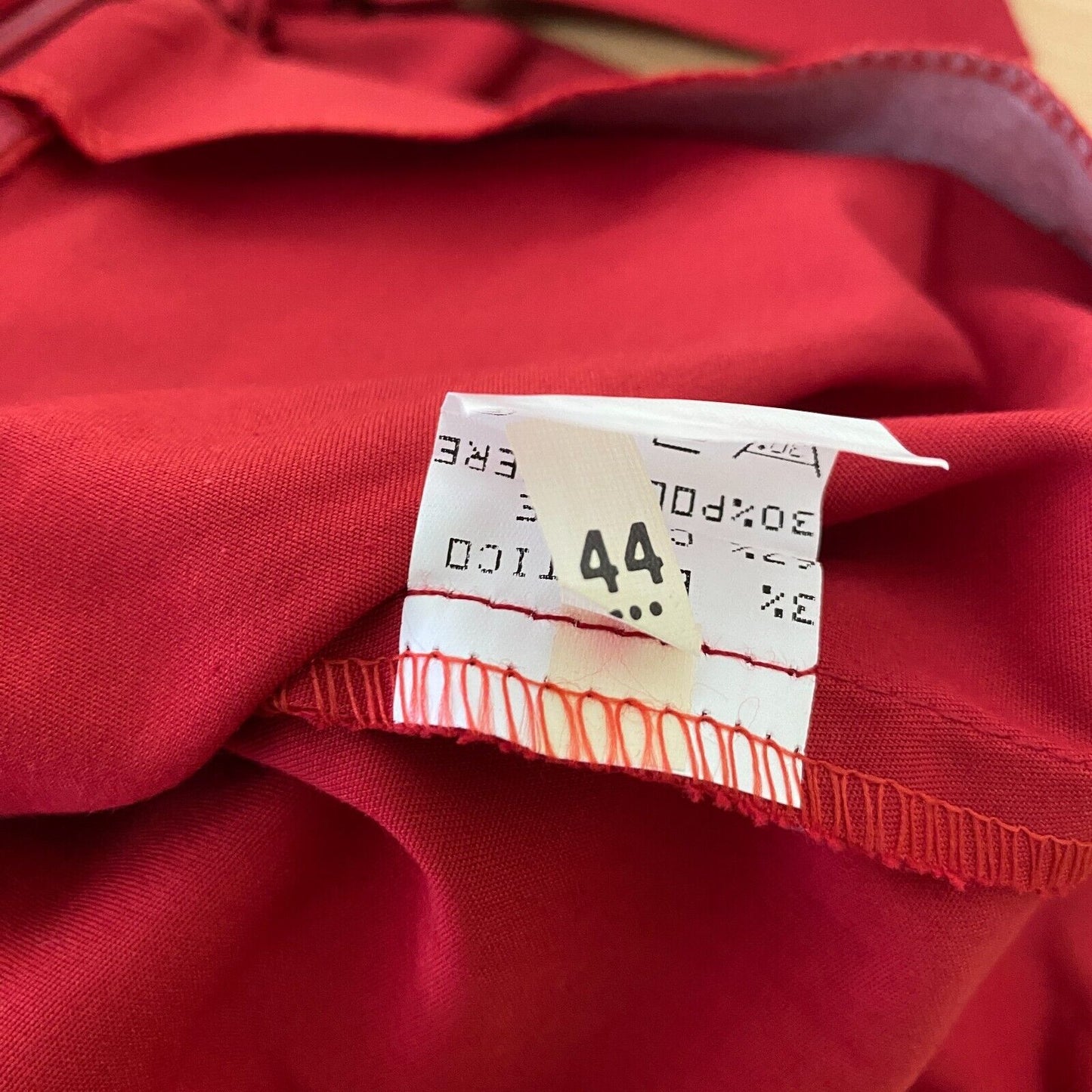 ROSSO DI SERA Rote Caprihose mit geradem Schnitt, reguläre Passform, Größe EUR 44