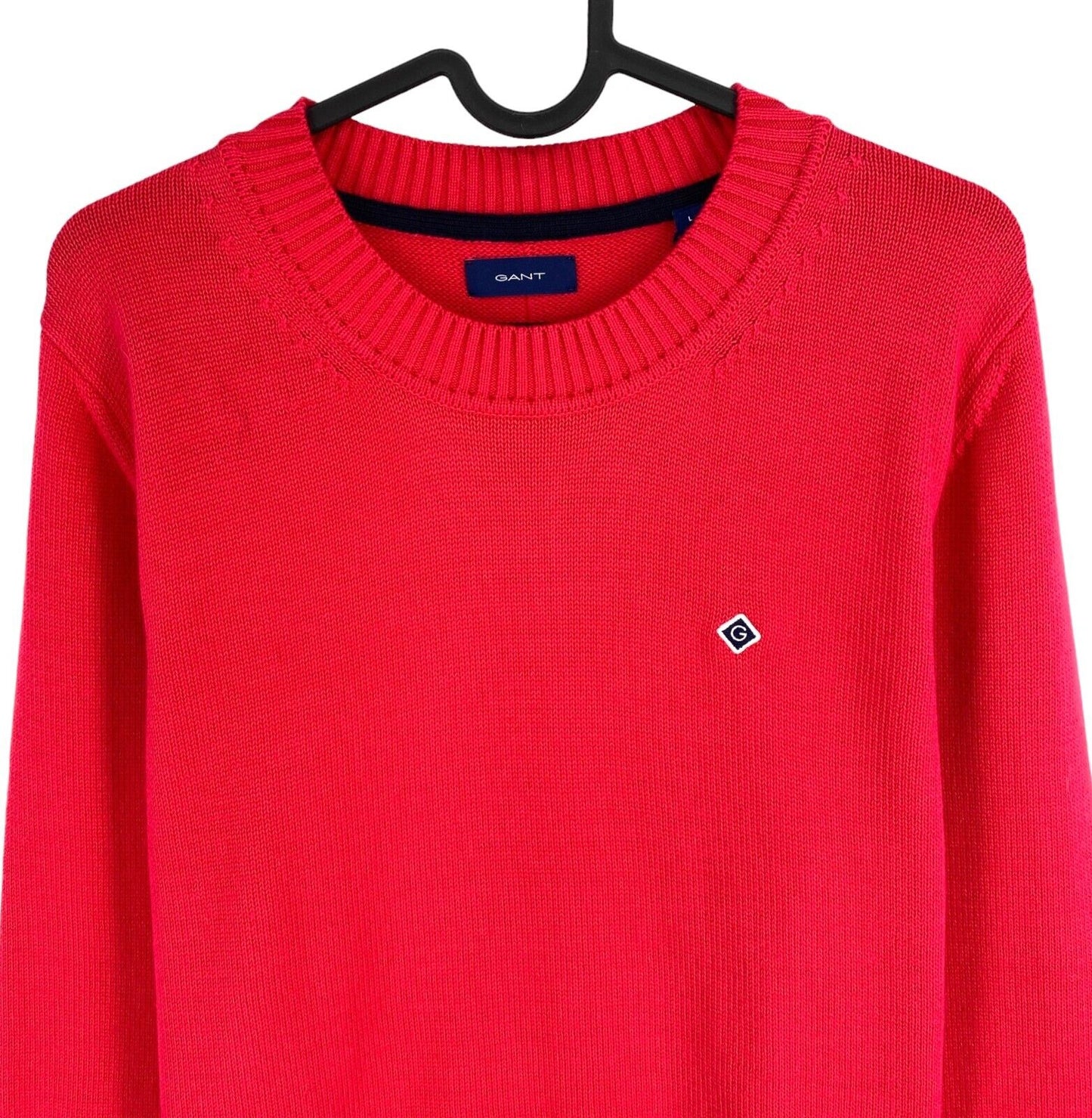 GANT Pinkish Red Icon G Cotton Crew Neck Sweater Taille L